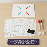 2-in-1 Brain Training Activity Kit | Reusable Finger Maze & Pen Control Workbook