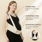 Adjustable Maternity Belly Support Belt | Pregnancy Belly Band with Shoulder Straps