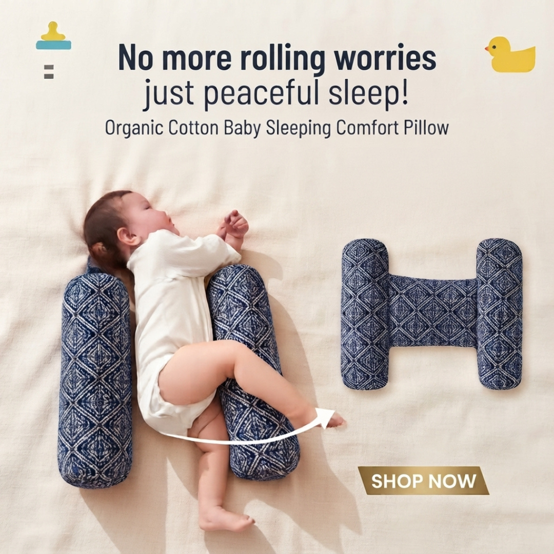 Soft Baby Head & Neck Support Pillow | Comfortable Infant Sleeping Cushion